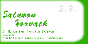 salamon horvath business card