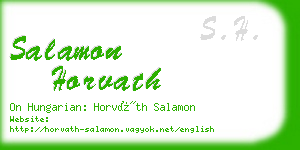 salamon horvath business card